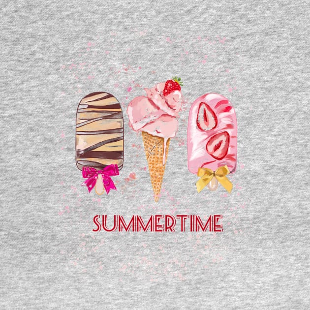 Summertime ice creams by Leamini20